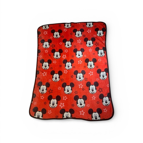 Disney Red Mickey Mouse Throw Blanket - Picture 2 of 4